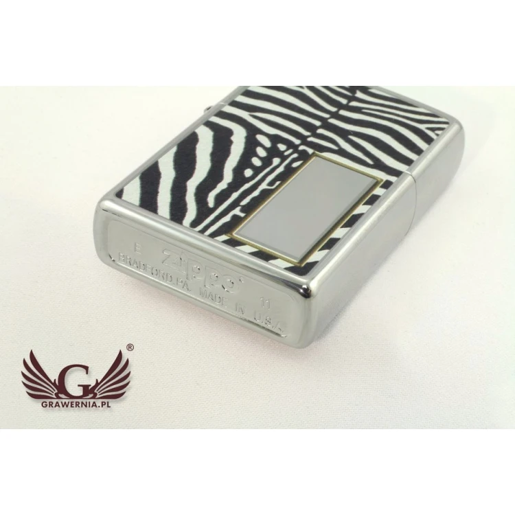 Zippo Zebra High Polish Chrome Lighter - ZIP015
