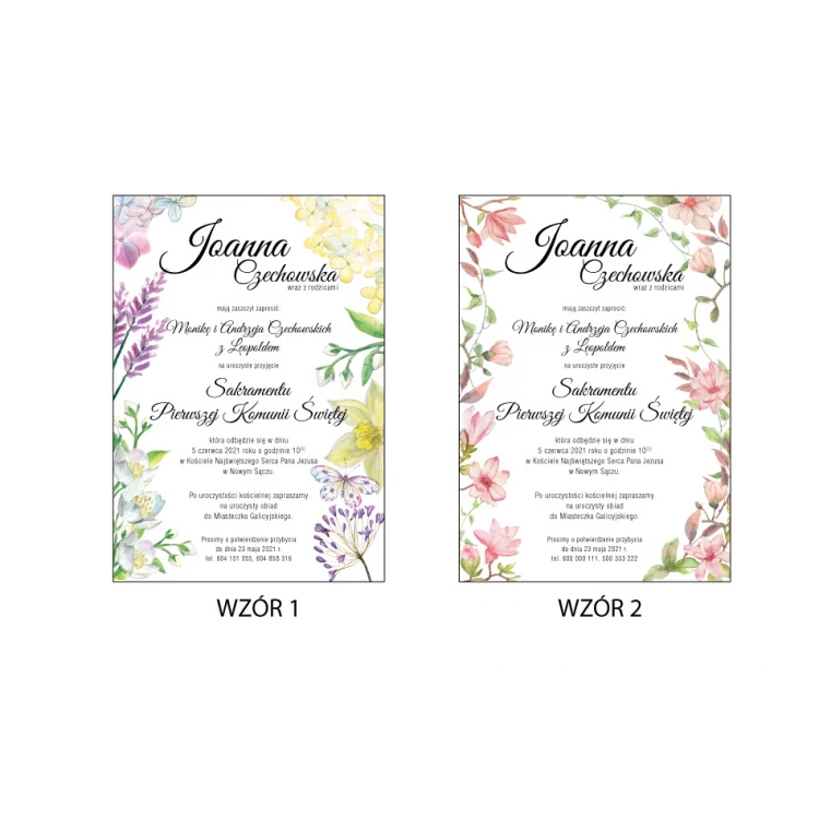 Wooden Communion Invitations - UV Digital Print - INV059