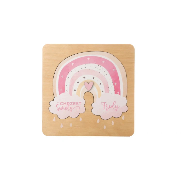Holy Baptism Wooden Invitations - UV Digital Print - ZAP068