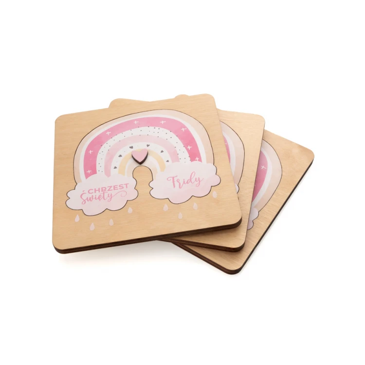 Holy Baptism Wooden Invitations - UV Digital Print - ZAP068