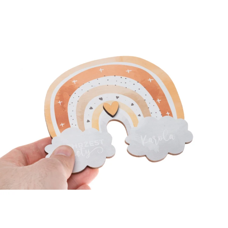 Holy Baptism Wooden Invitations - UV Print - ZAP078
