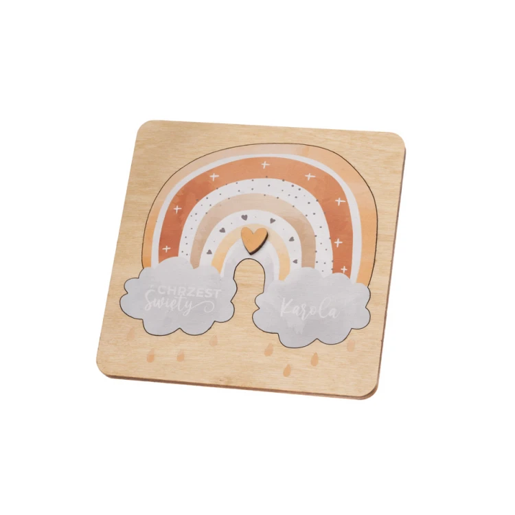 Holy Baptism Wooden Invitations - UV Print - ZAP078