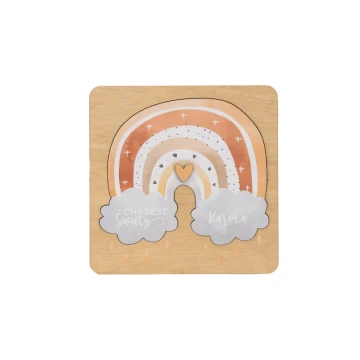 Holy Baptism Wooden Invitations - UV Print - ZAP078