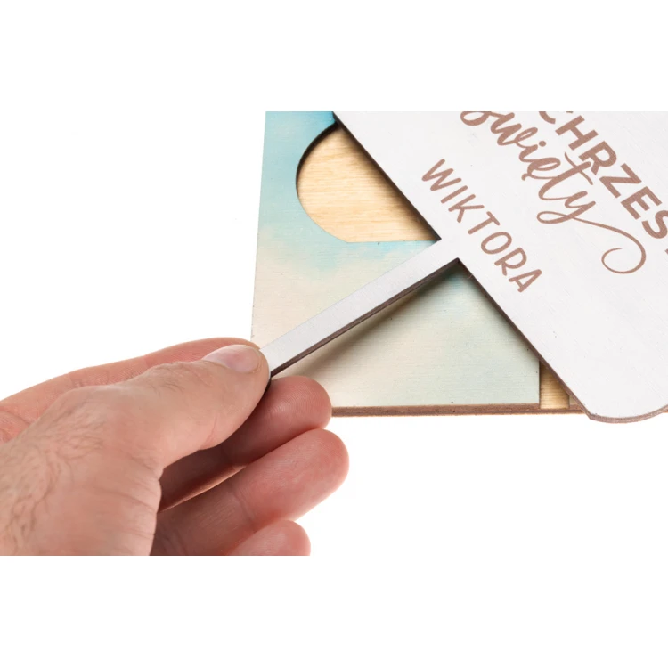 Holy Baptism Wooden Invitations - UV Print - ZAP083