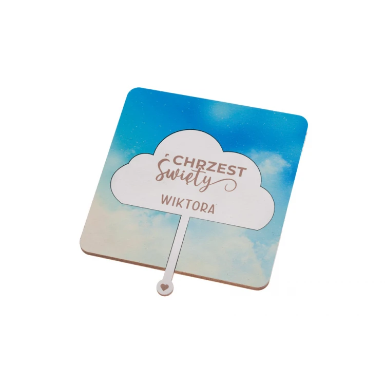 Holy Baptism Wooden Invitations - UV Print - ZAP083