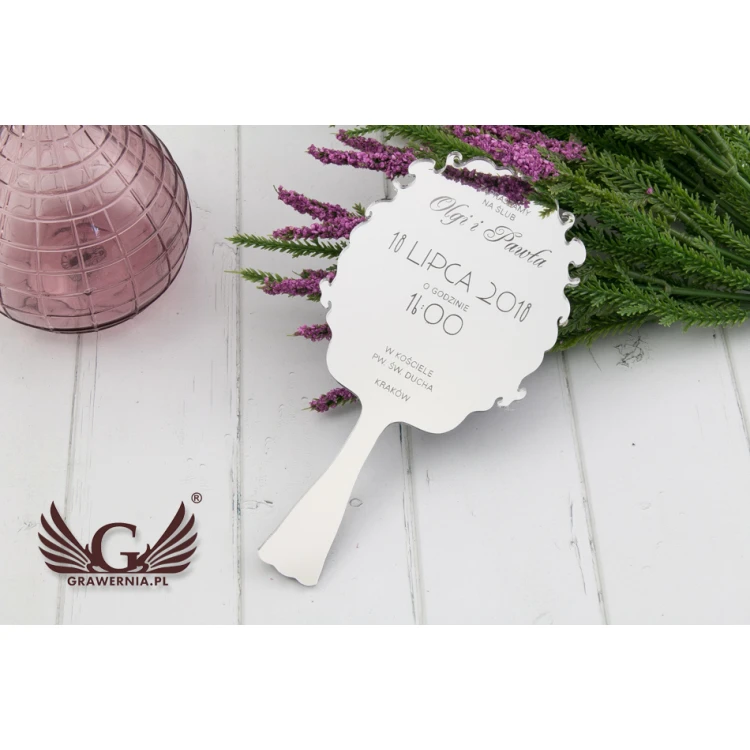Wedding Invitations - Mirror - Laser Engraved - INV037