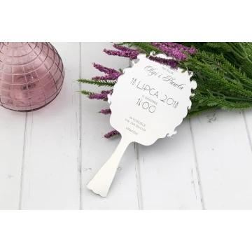 Wedding Invitations - Mirror - Laser Engraved - INV037