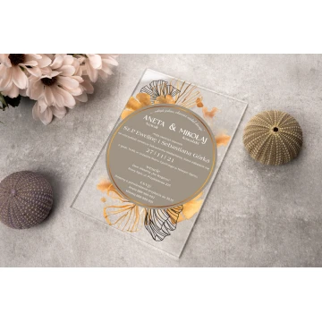 Wedding Invitations - 3mm Plexi with UV Print - INV070