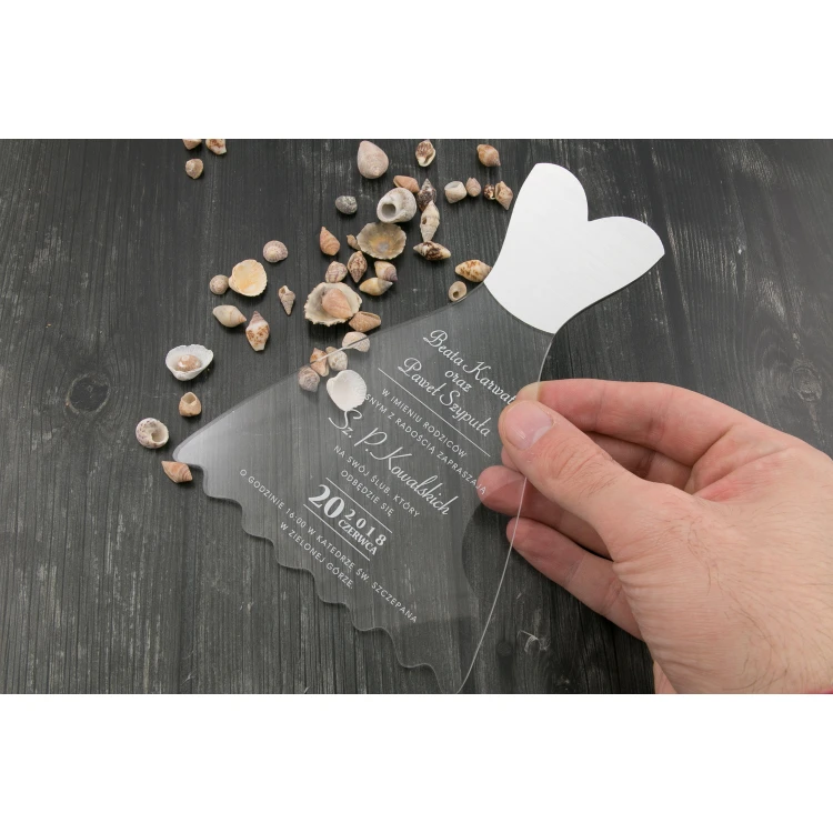 Wedding Invitations Dress - UV Digital Print - INV040
