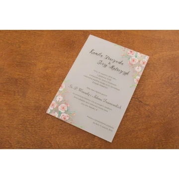 Acrylic Wedding Invitations - UV Digital Print - INV033