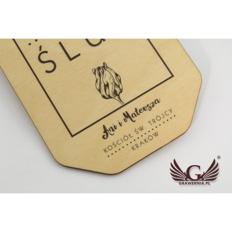 Wooden Wedding Invitations - UV Digital Print - INV003