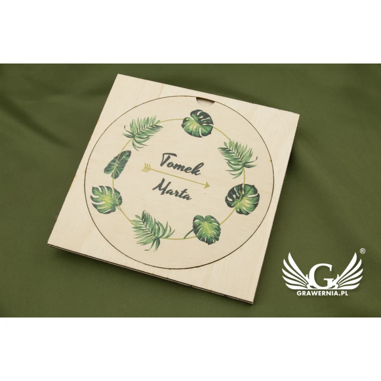 Wooden Wedding Invitations - UV Digital Print - INV052