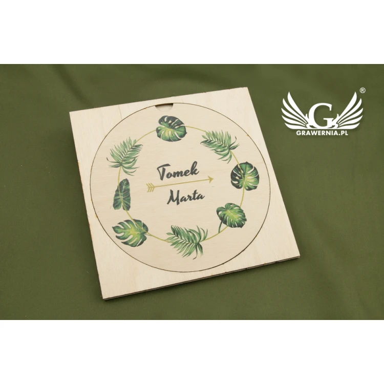 Wooden Wedding Invitations - UV Digital Print - INV052