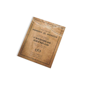 Wooden Wedding Invitations - UV Digital Print - ZAP022
