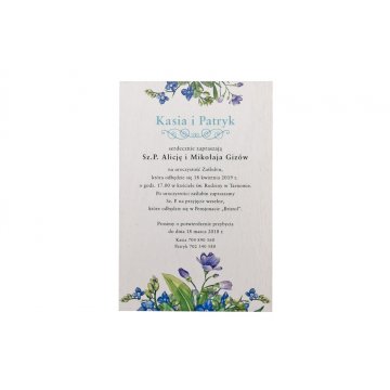 Wooden Wedding Invitations - UV Digital Print - INV046