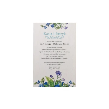 Wooden Wedding Invitations - UV Digital Print - INV046