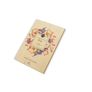 Wooden Wedding Invitations - UV Digital Print - INV025