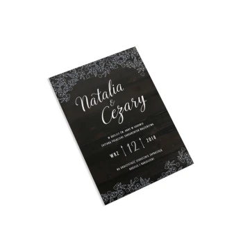 Wooden Wedding Invitations - UV Digital Print - INV019