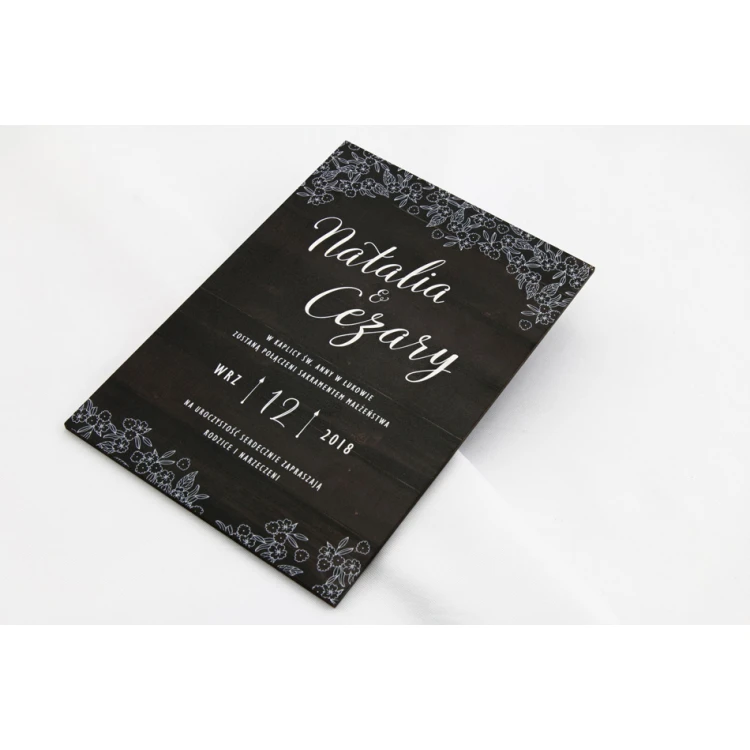 Wooden Wedding Invitations - UV Digital Print - INV019