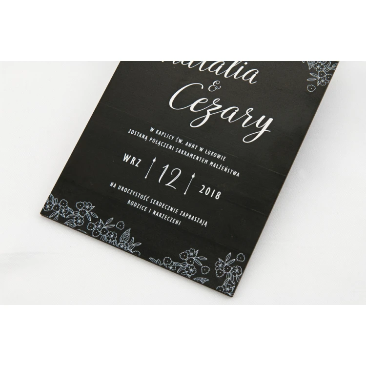 Wooden Wedding Invitations - UV Digital Print - INV019