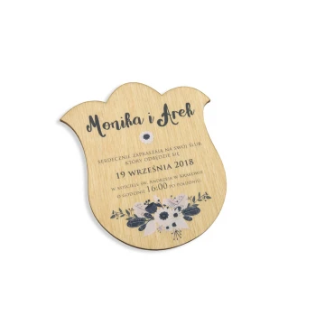 Wooden Wedding Invitations - UV Digital Print - INV007