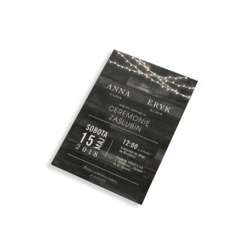 Wooden Wedding Invitations - UV Digital Print - ZAP021