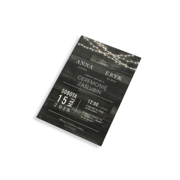 Wooden Wedding Invitations - UV Digital Print - ZAP021