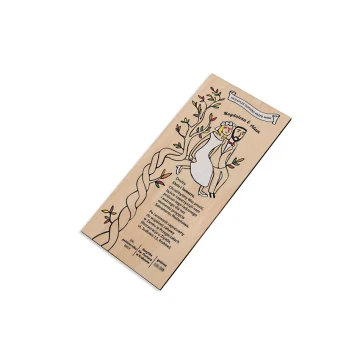 Wooden Wedding Invitations - UV Digital Print - INV001