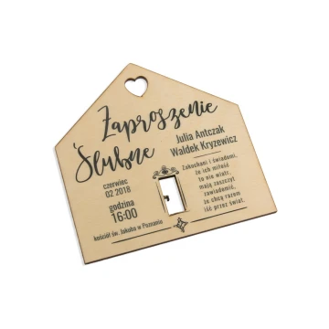 Wooden Wedding Invitations - UV Digital Print - INV009