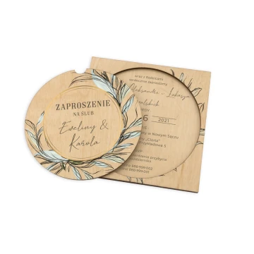Wooden Wedding Invitations - UV Digital Print - ZAP060