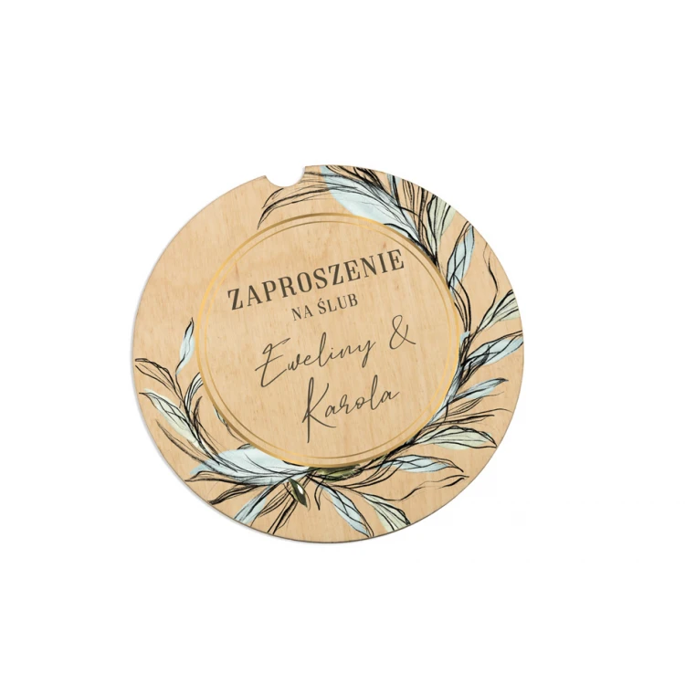 Wooden Wedding Invitations - UV Digital Print - ZAP060