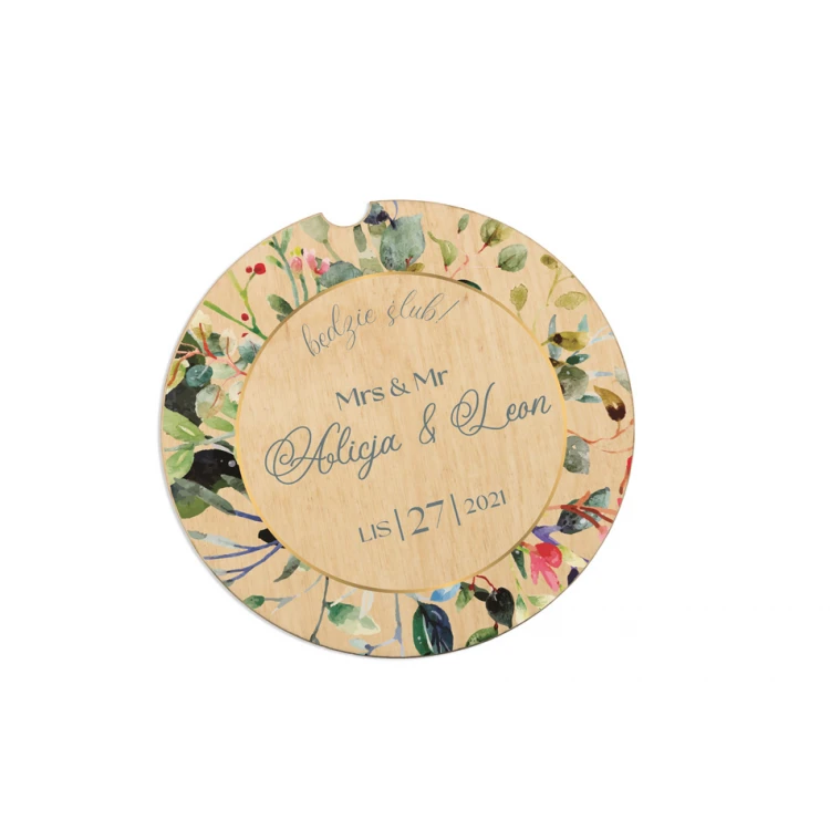 Wooden Wedding Invitations - UV Digital Print - INV062