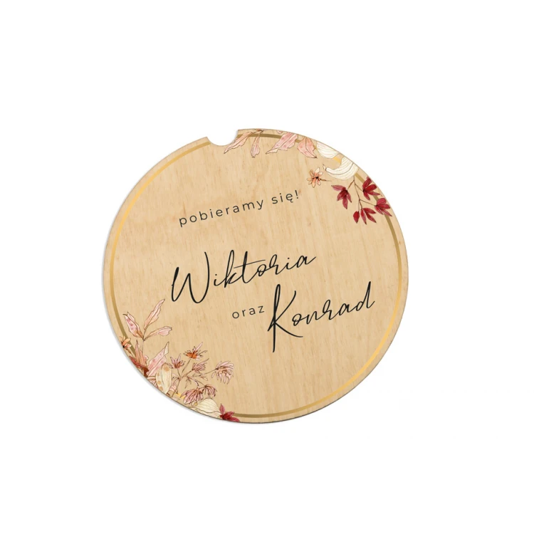 Wooden Wedding Invitations - UV Digital Print - INV063