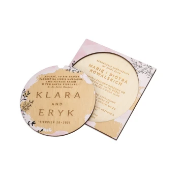 Wooden Wedding Invitations - UV Digital Print - INV064