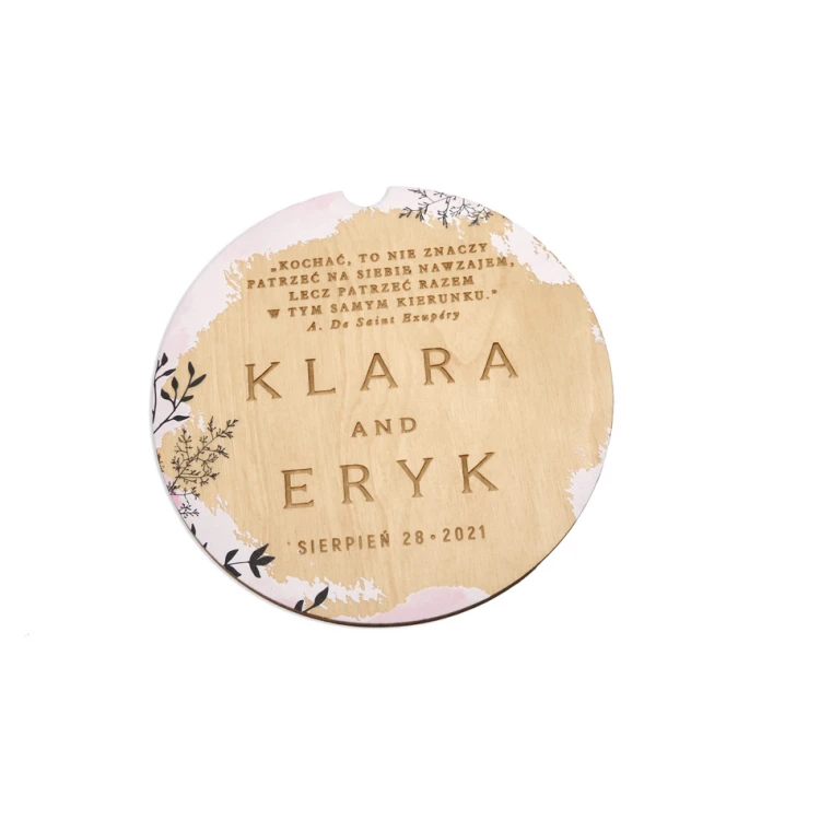 Wooden Wedding Invitations - UV Digital Print - INV064