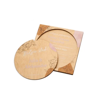 Wooden Wedding Invitations - UV Digital Print - INV065