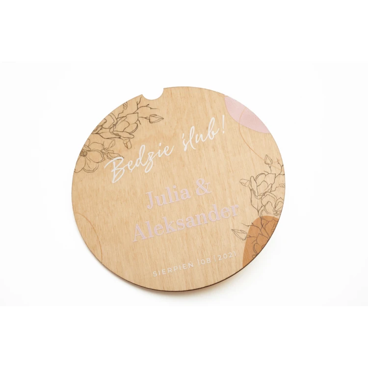 Wooden Wedding Invitations - UV Digital Print - INV065