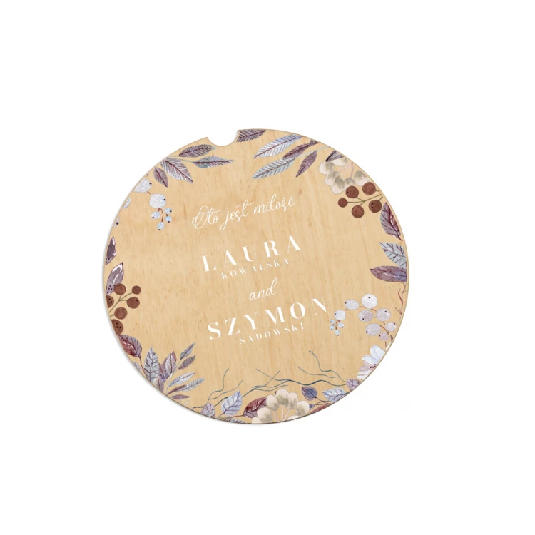 Wooden Wedding Invitations - UV Digital Print - INV066
