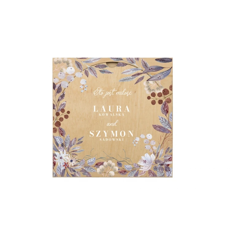 Wooden Wedding Invitations - UV Digital Print - INV066