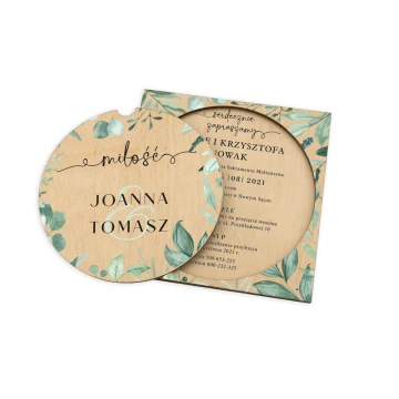 Wooden Wedding Invitations - UV Digital Print - INV067