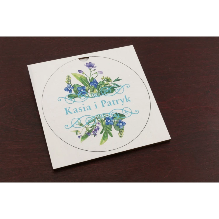 Wooden Wedding Invitations - UV Digital Print - INV045