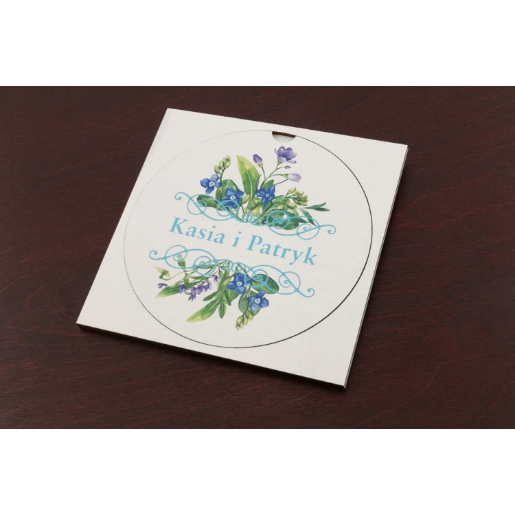 Wooden Wedding Invitations - UV Digital Print - INV045
