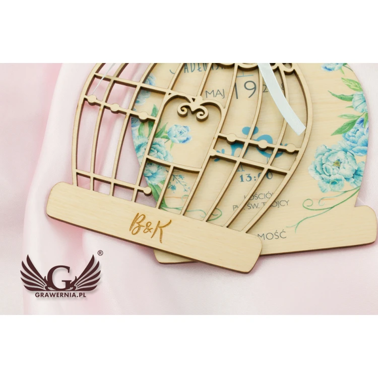 Wooden Wedding Invitations - Forever Together - UV Digital Print - ZAP028