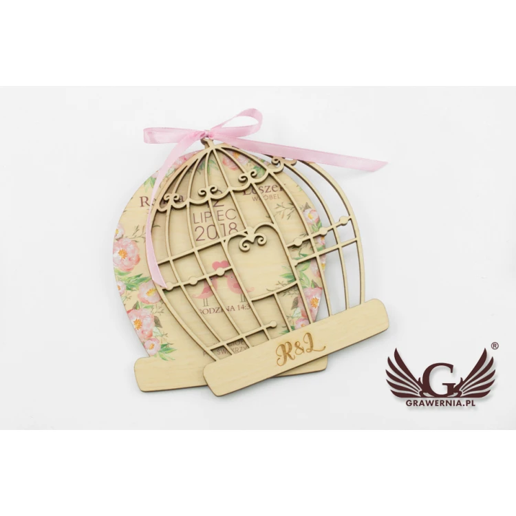 Wooden Wedding Invitations - Forever Together - UV Digital Print - ZAP032