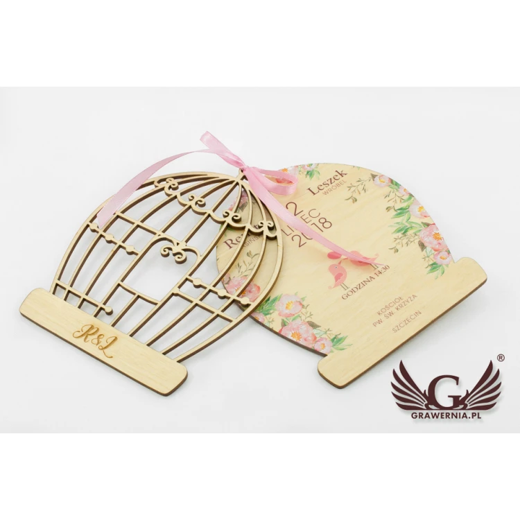 Wooden Wedding Invitations - Forever Together - UV Digital Print - ZAP032