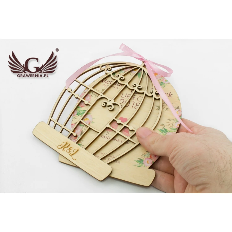 Wooden Wedding Invitations - Forever Together - UV Digital Print - ZAP032