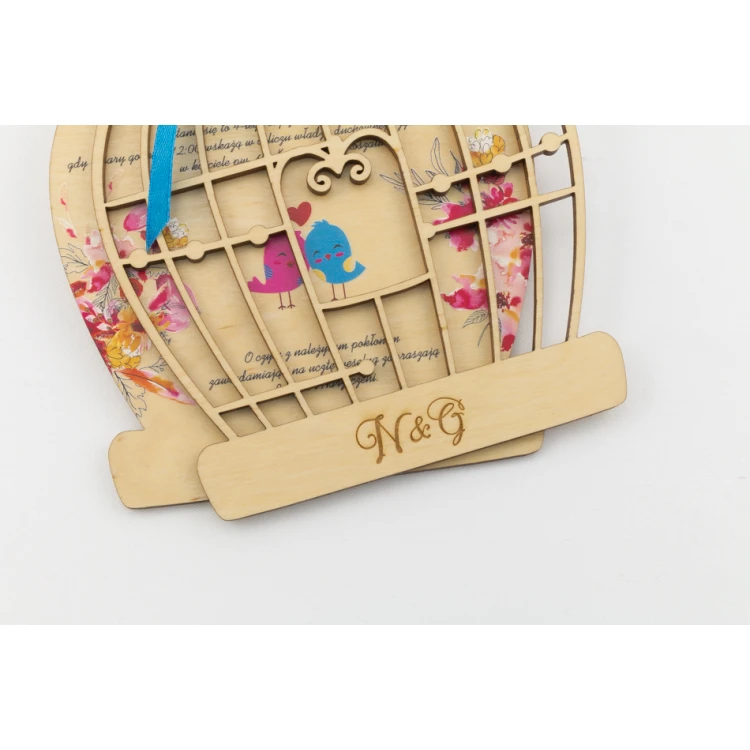 Wooden Wedding Invitations - Forever Together - UV Digital Print - INV029