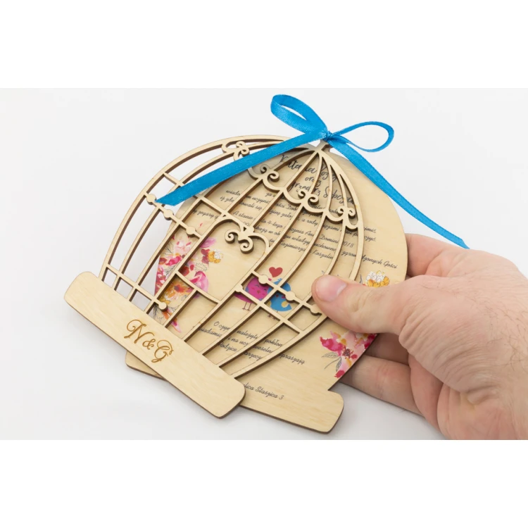 Wooden Wedding Invitations - Forever Together - UV Digital Print - INV029