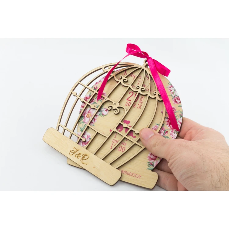 Wooden Wedding Invitations - Forever Together - UV Digital Print - INV031
