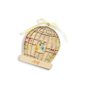 Wooden Wedding Invitations - Forever Together - UV Digital Print - INV030